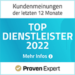 Provenexpert von Top Dienstleister 2022